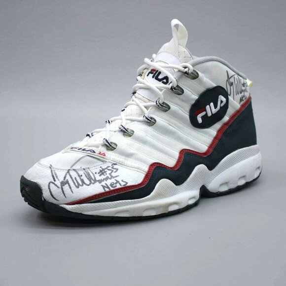 FILA Jayson Williams #55 Nets Autographed Game Worn Signed Basketball Sneakers main image 12